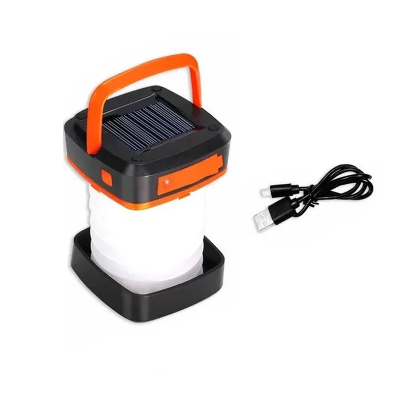 Camping Lantern Foldable Rechargeable Lamp Waterproof Flashlight Portable Power Bank Tent Fishing Travel Camping Light